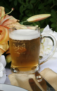Wedding Beer Glass